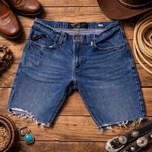 Ariat denim shorts made from relaxed boot jeans ✨